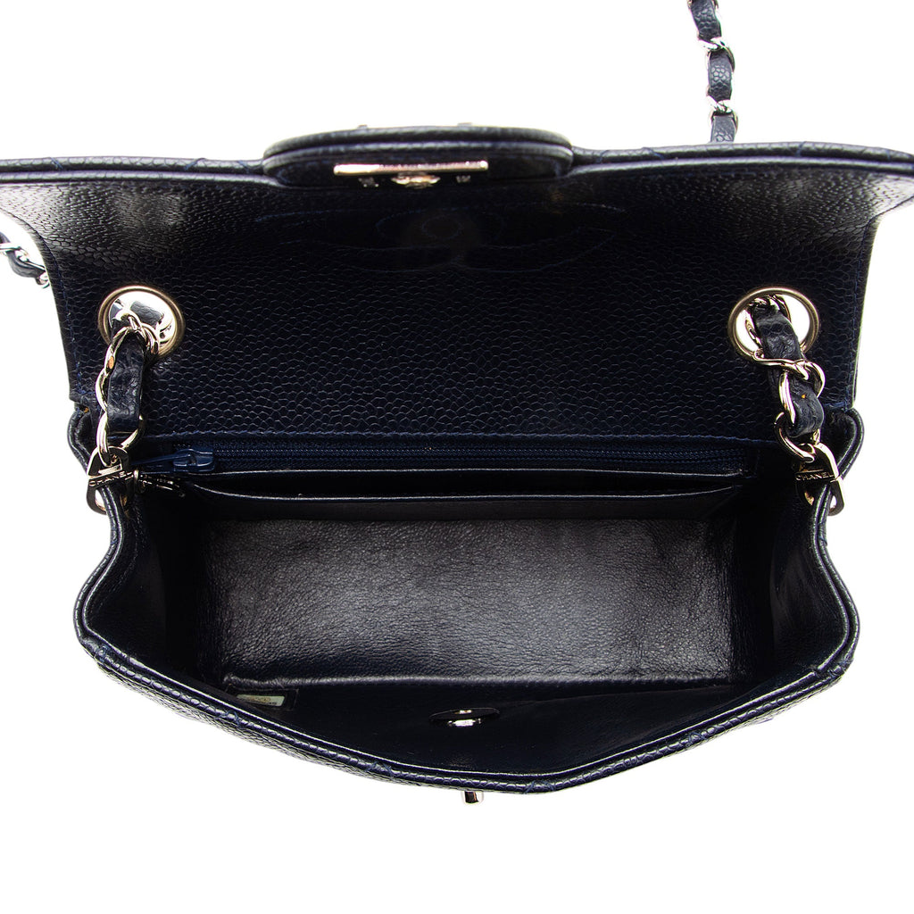 Chanel Vintage Caviar Classic Square Mini Flap Bag