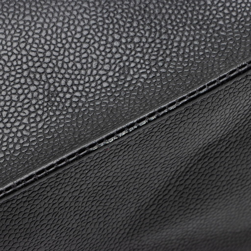 Chanel Vintage Caviar Leather CC Shopping Tote