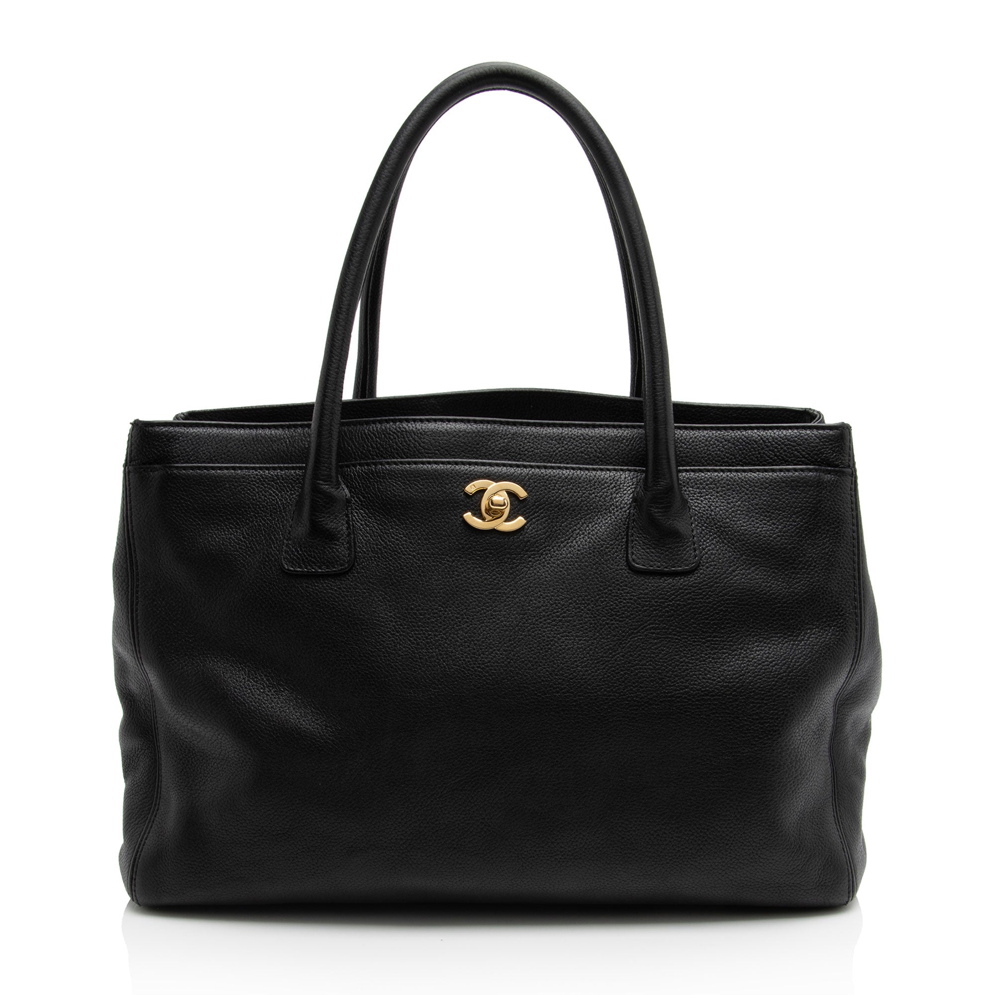 Chanel Vintage Caviar Leather Cerf Classic Executive Tote (SHF-iLttNK)