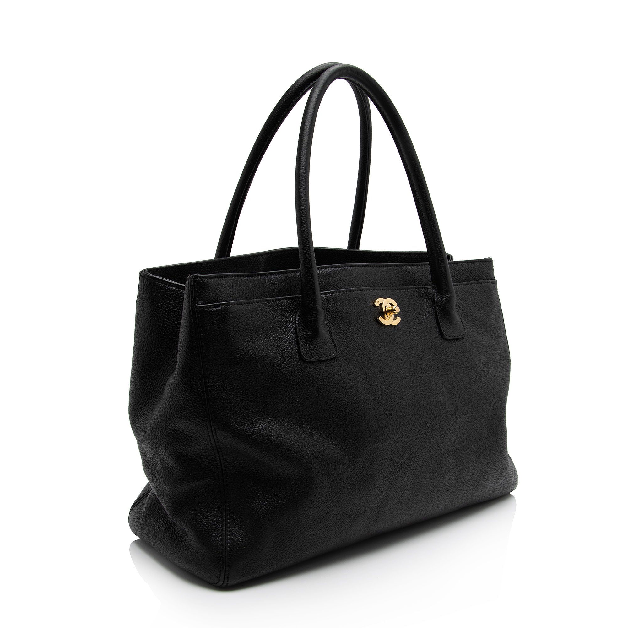 Chanel Vintage Caviar Leather Cerf Classic Executive Tote (SHF-iLttNK)