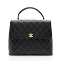 Chanel Vintage Caviar Leather Kelly Top Handle