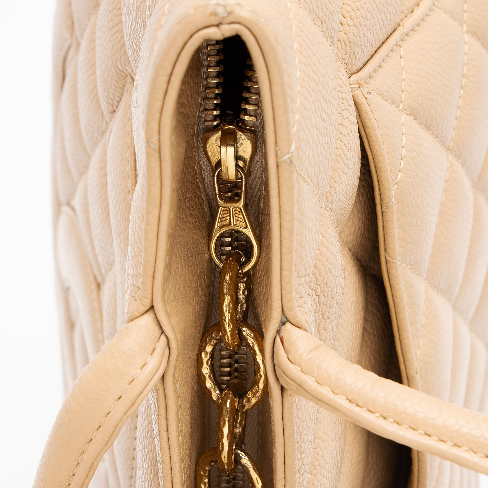 Chanel Vintage Caviar Leather Medallion Tote