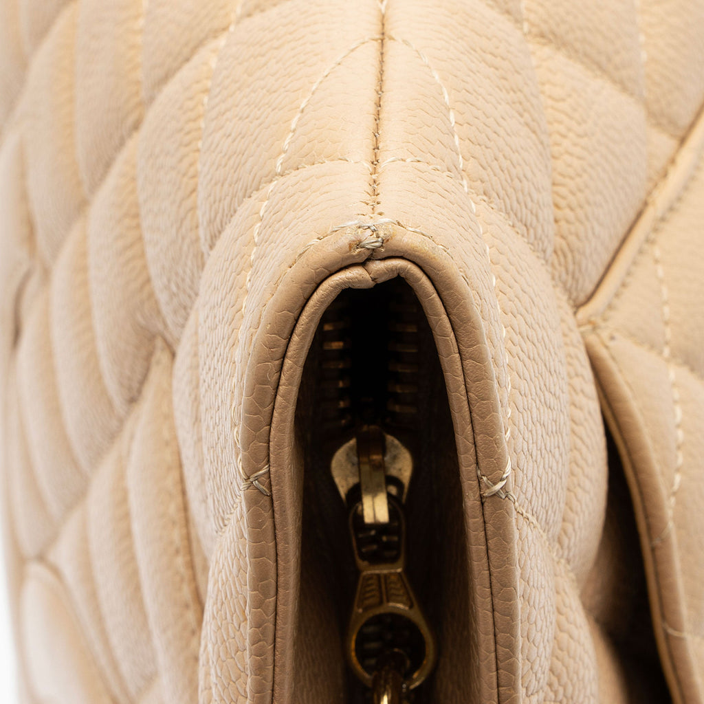 Chanel Vintage Caviar Leather Medallion Tote