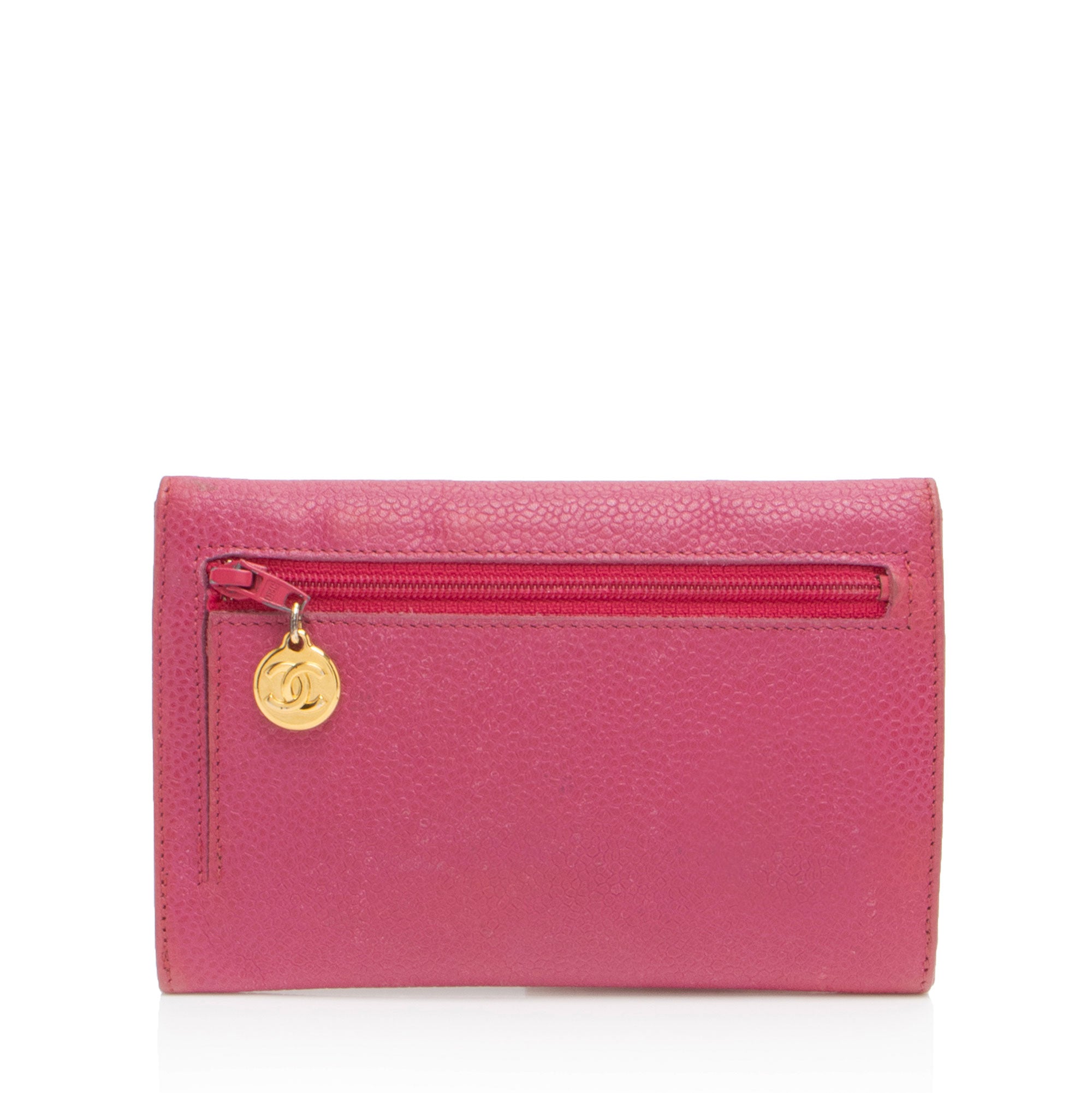 Chanel Vintage Caviar Leather Timeless CC Small Clutch