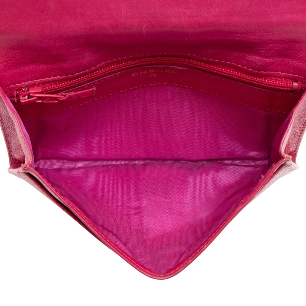 Chanel Vintage Caviar Leather Timeless CC Small Clutch