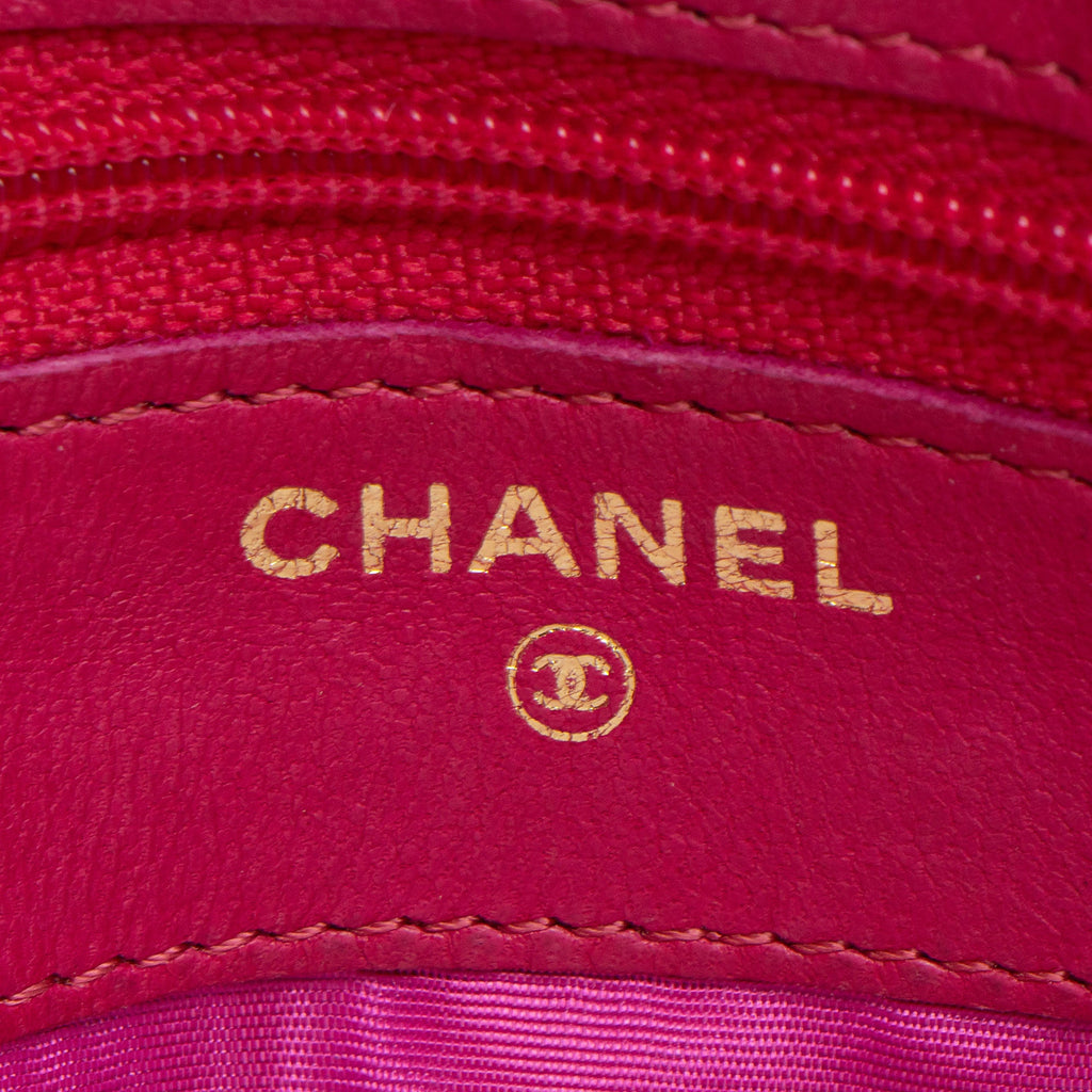 Chanel Vintage Caviar Leather Timeless CC Small Clutch