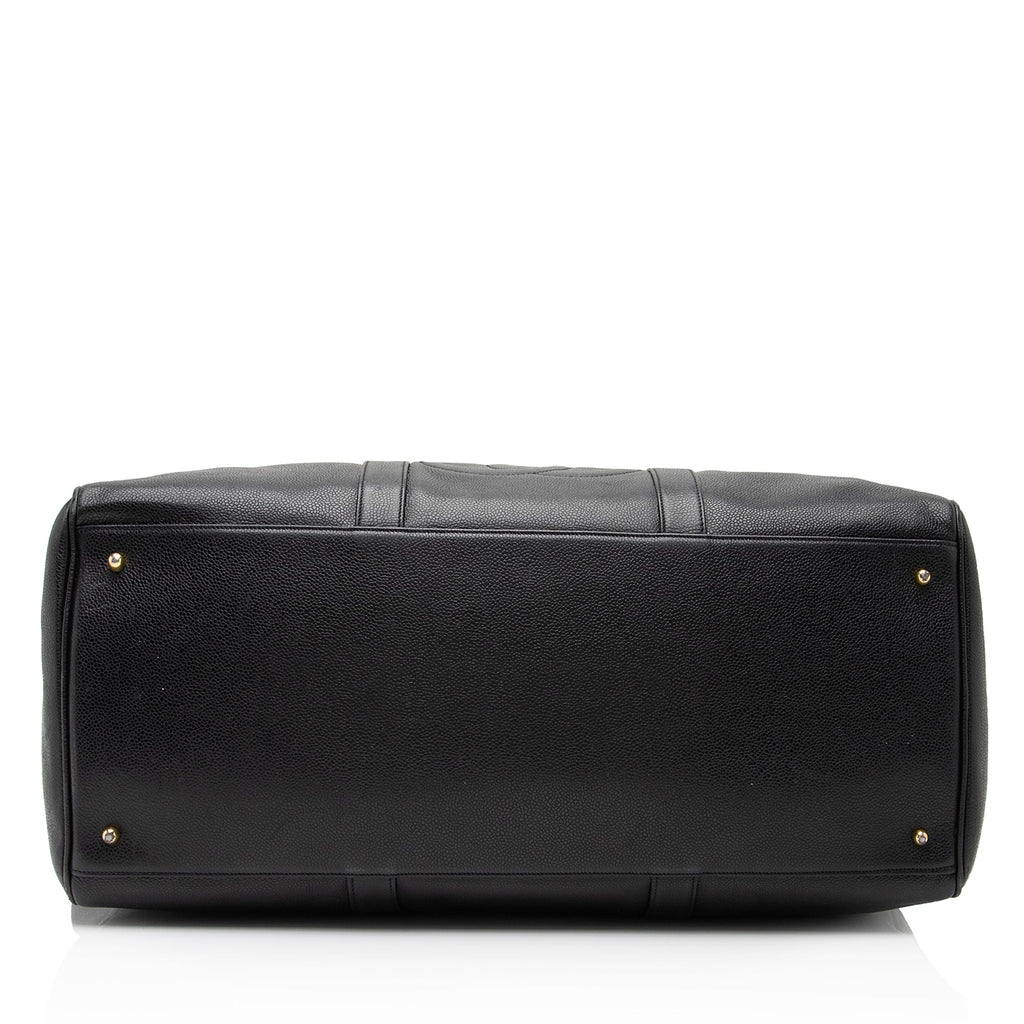 Chanel Vintage Caviar Leather Timeless CC Duffle Bag (SHF-8OA81f)