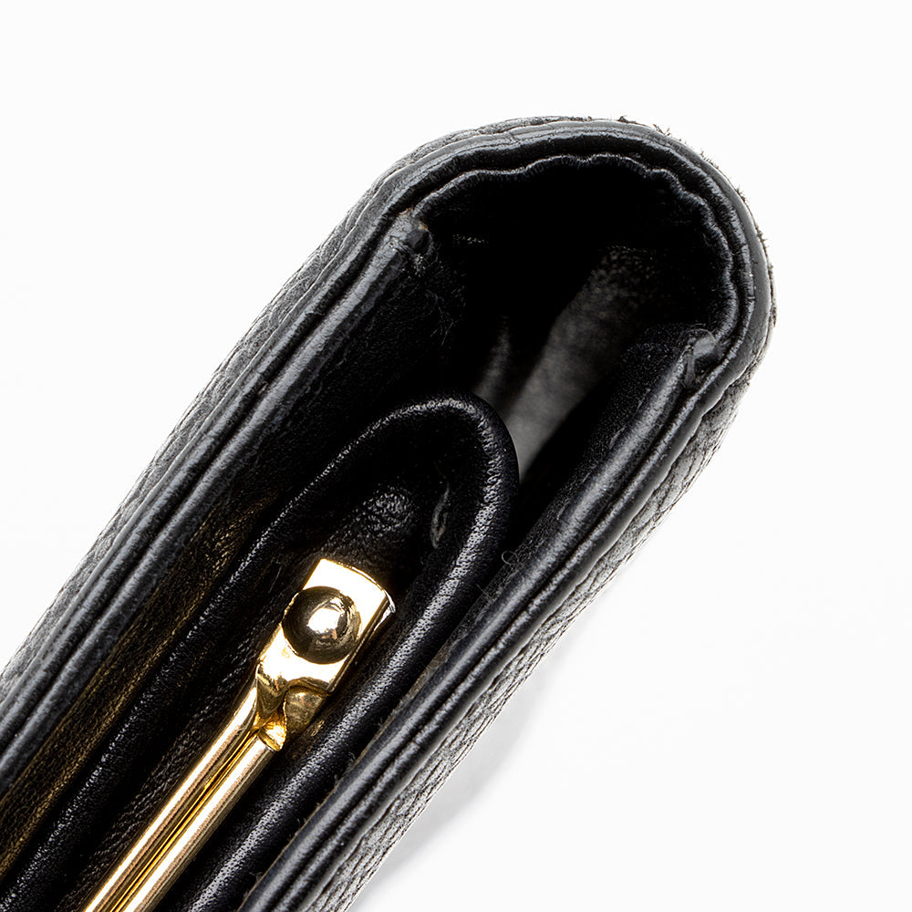 Chanel Vintage Caviar Leather Timeless French Purse Wallet (SHF-18000)