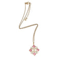 Chanel Vintage Crystal CC Geometric Necklace