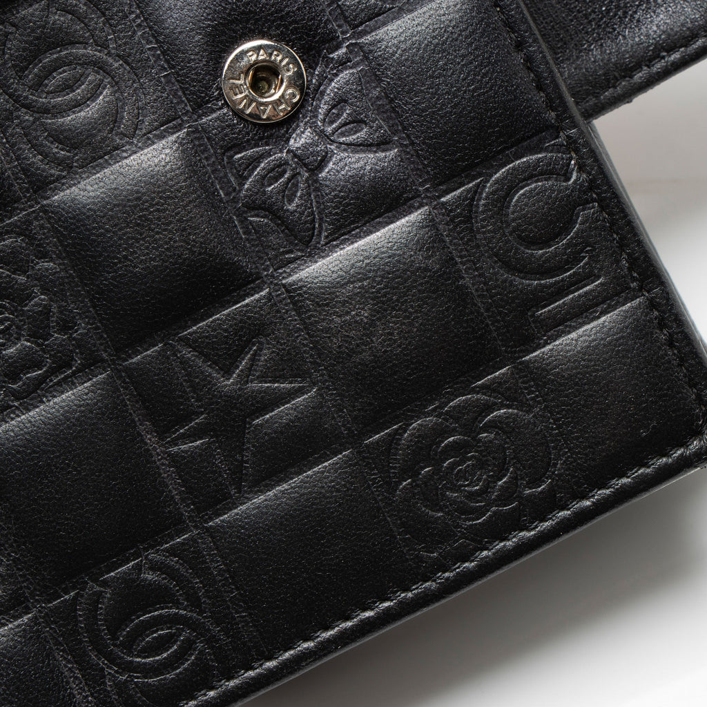Chanel Vintage Embossed Lambskin Lucky Symbols French Purse Wallet