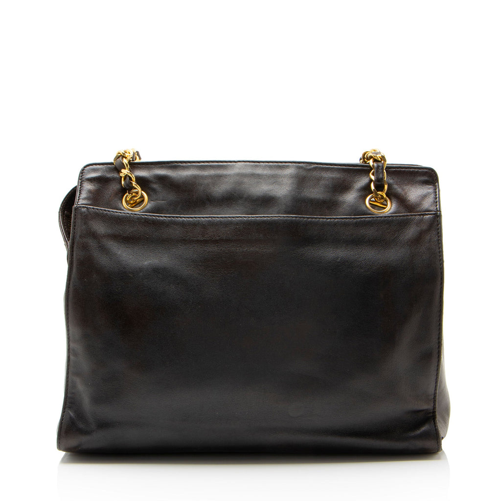 Chanel Vintage Lambskin CC Chain Tote