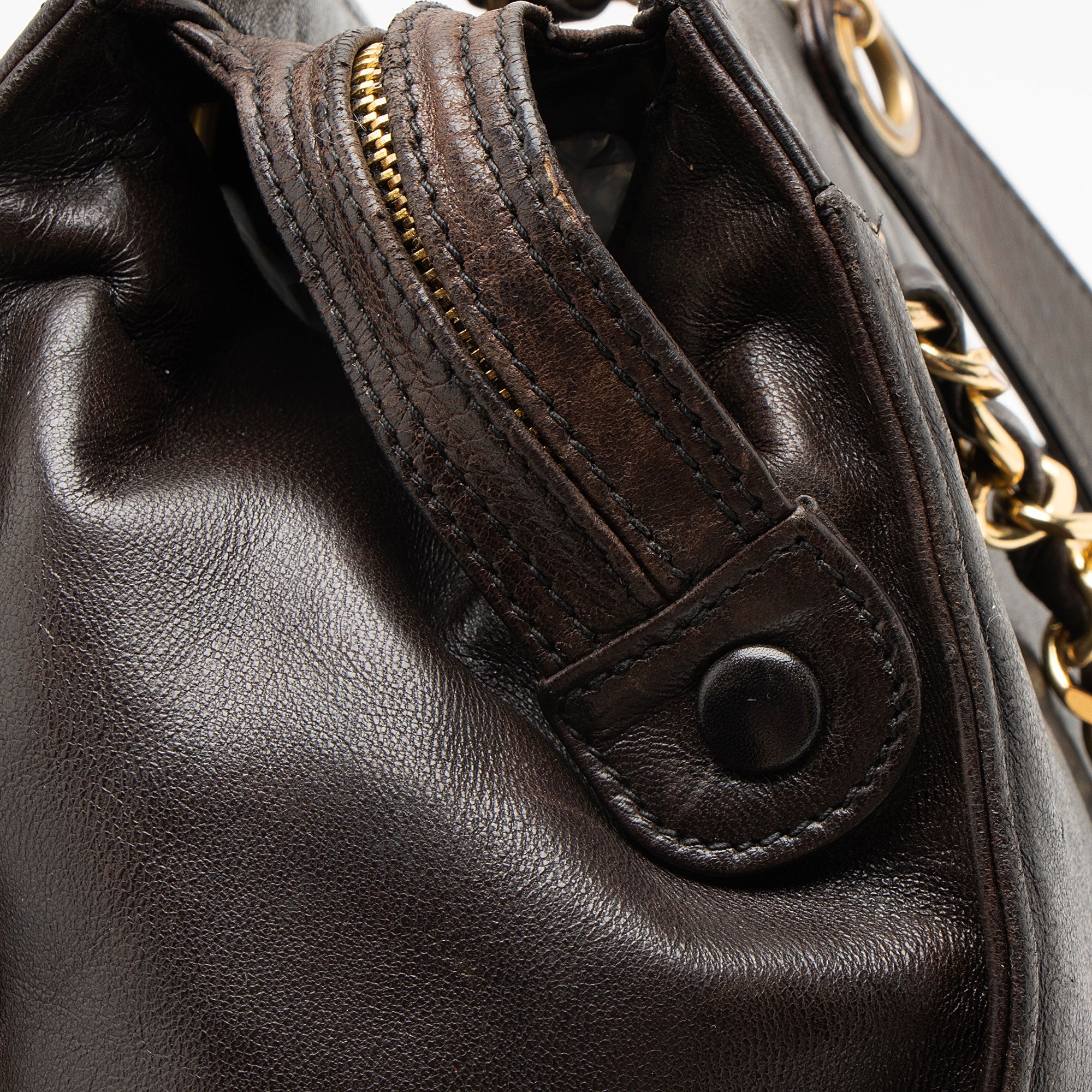 Chanel Vintage Lambskin CC Chain Tote