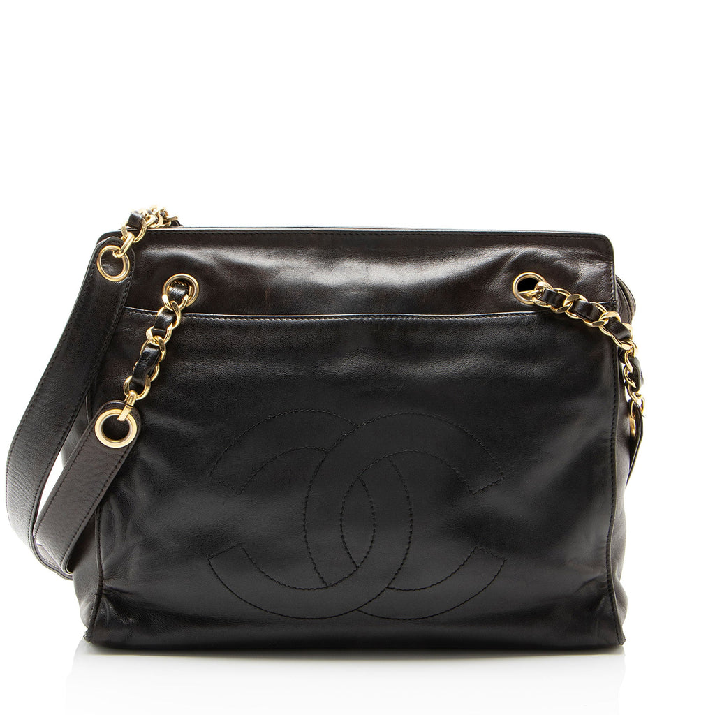 Chanel Vintage Lambskin CC Chain Tote