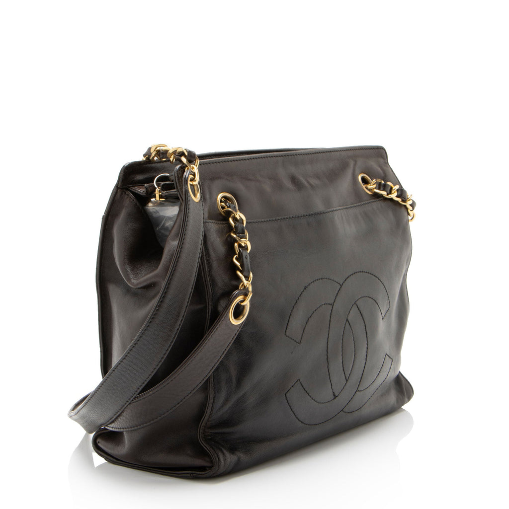 Chanel Vintage Lambskin CC Chain Tote