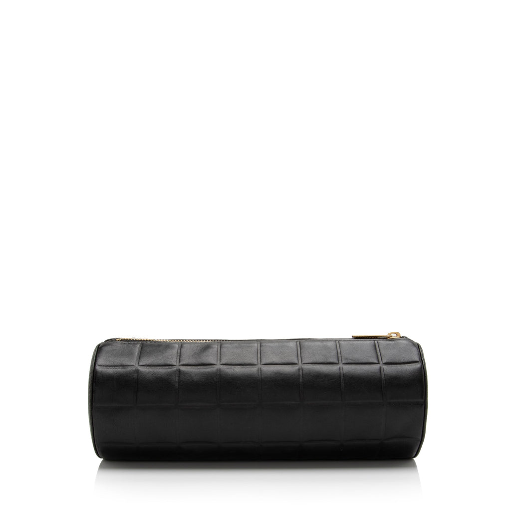 Chanel Vintage Lambskin CC Chocolate Bar Cosmetic Pouch (SHF-Yt3PcN)