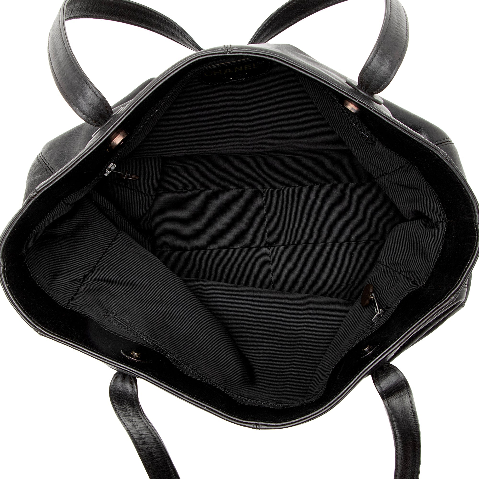 Chanel Vintage Lambskin CC Logo Tote (SHF-22846)