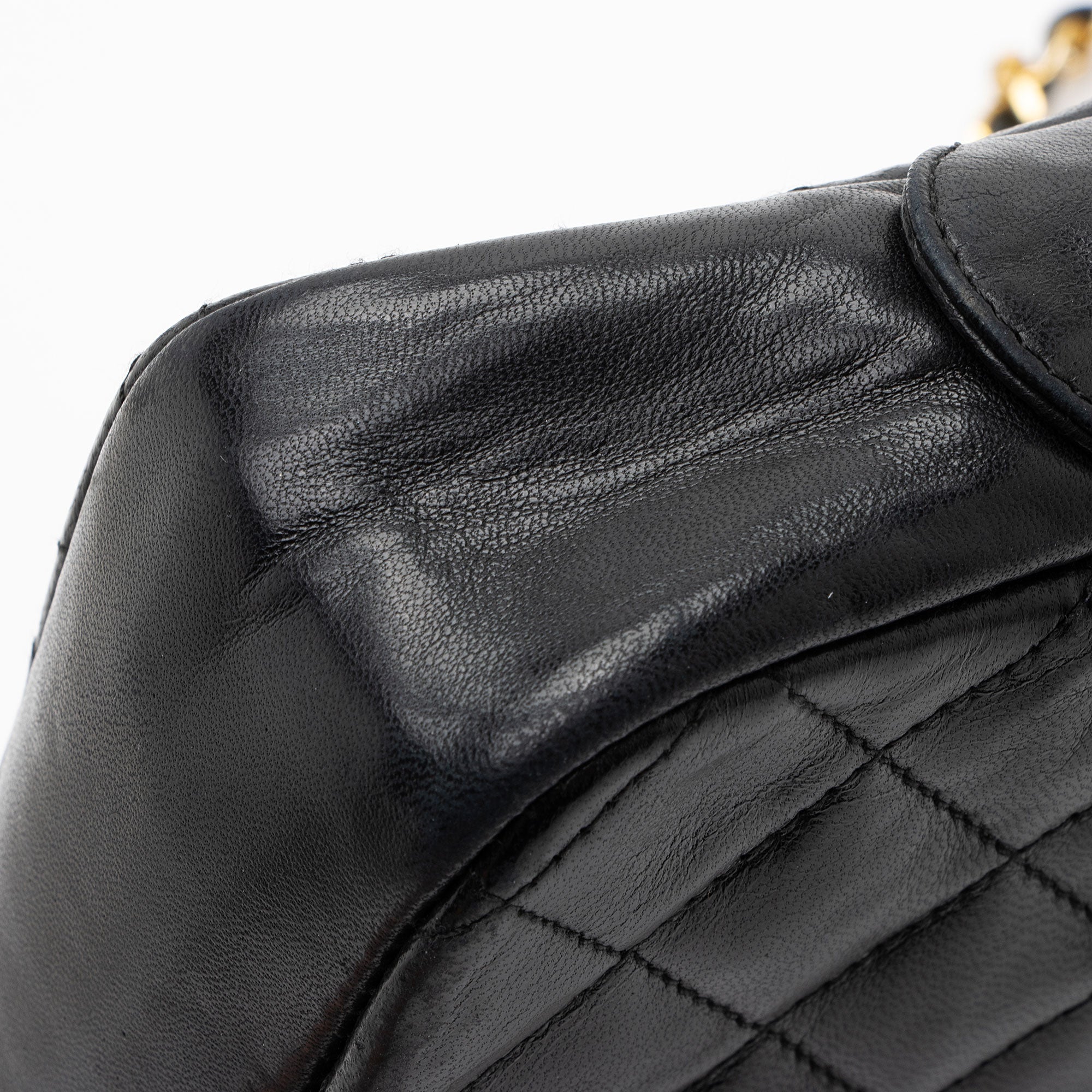 Chanel Vintage Lambskin Chain Camera Bag