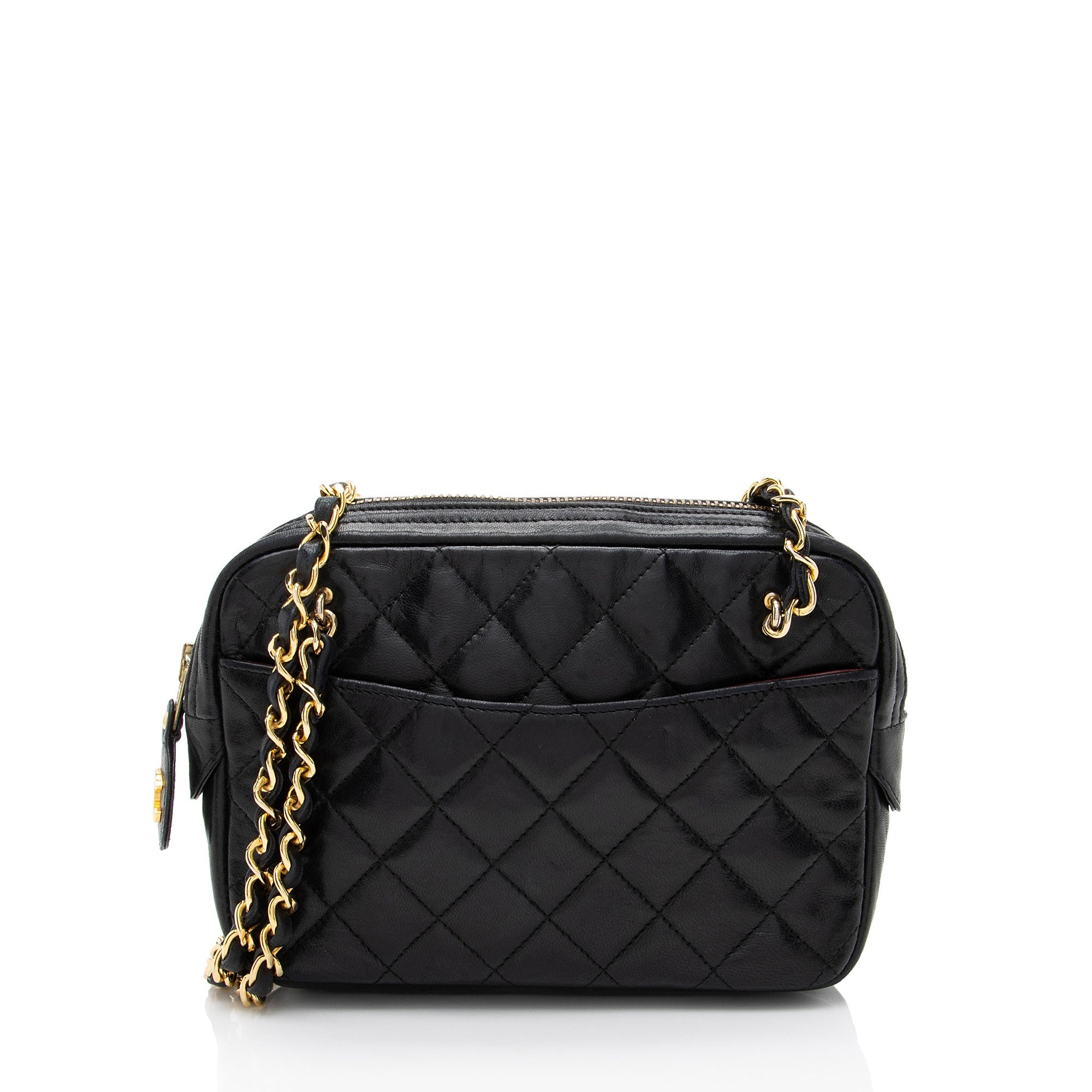 Chanel Vintage Lambskin Chain Camera Bag