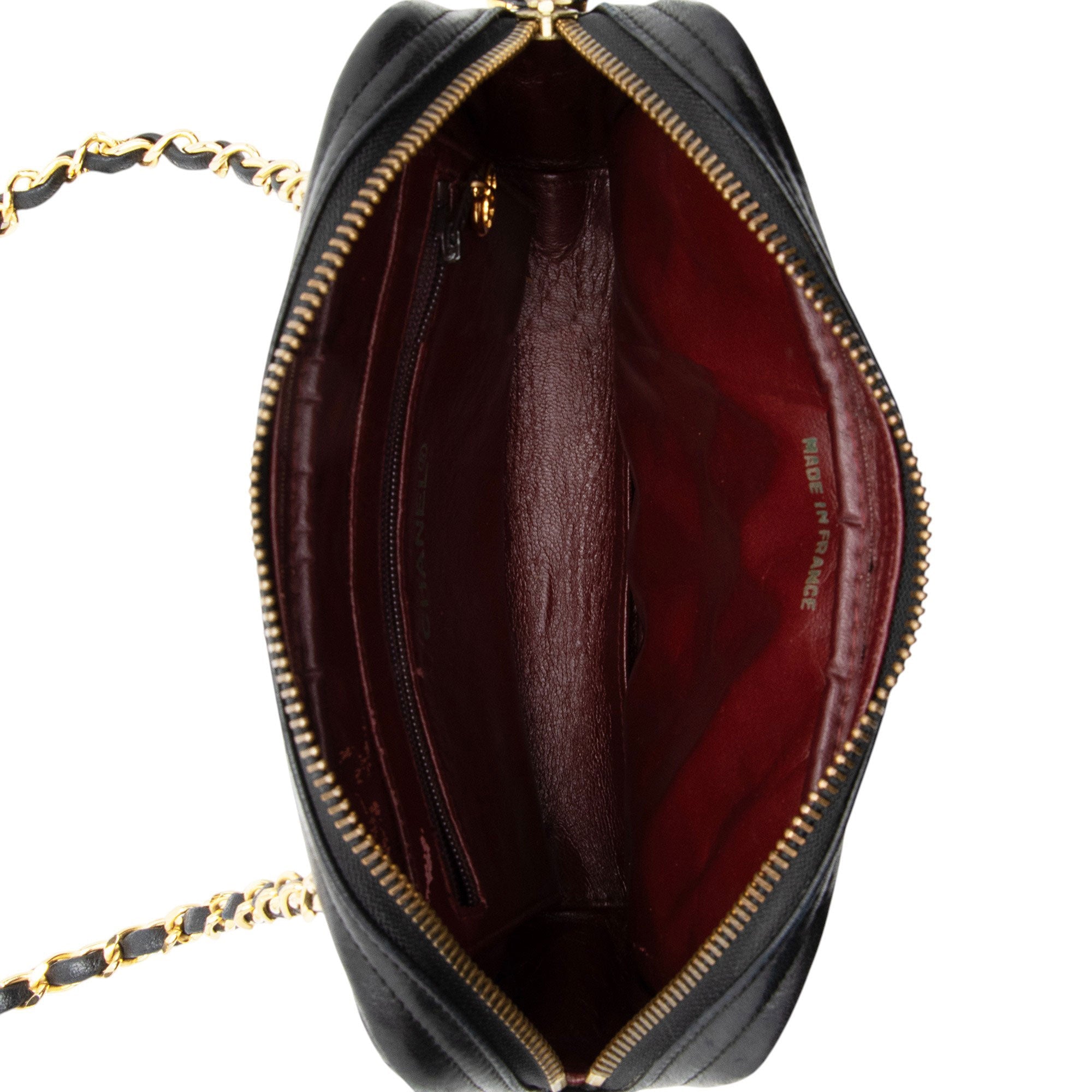 Chanel Vintage Lambskin Chain Camera Bag