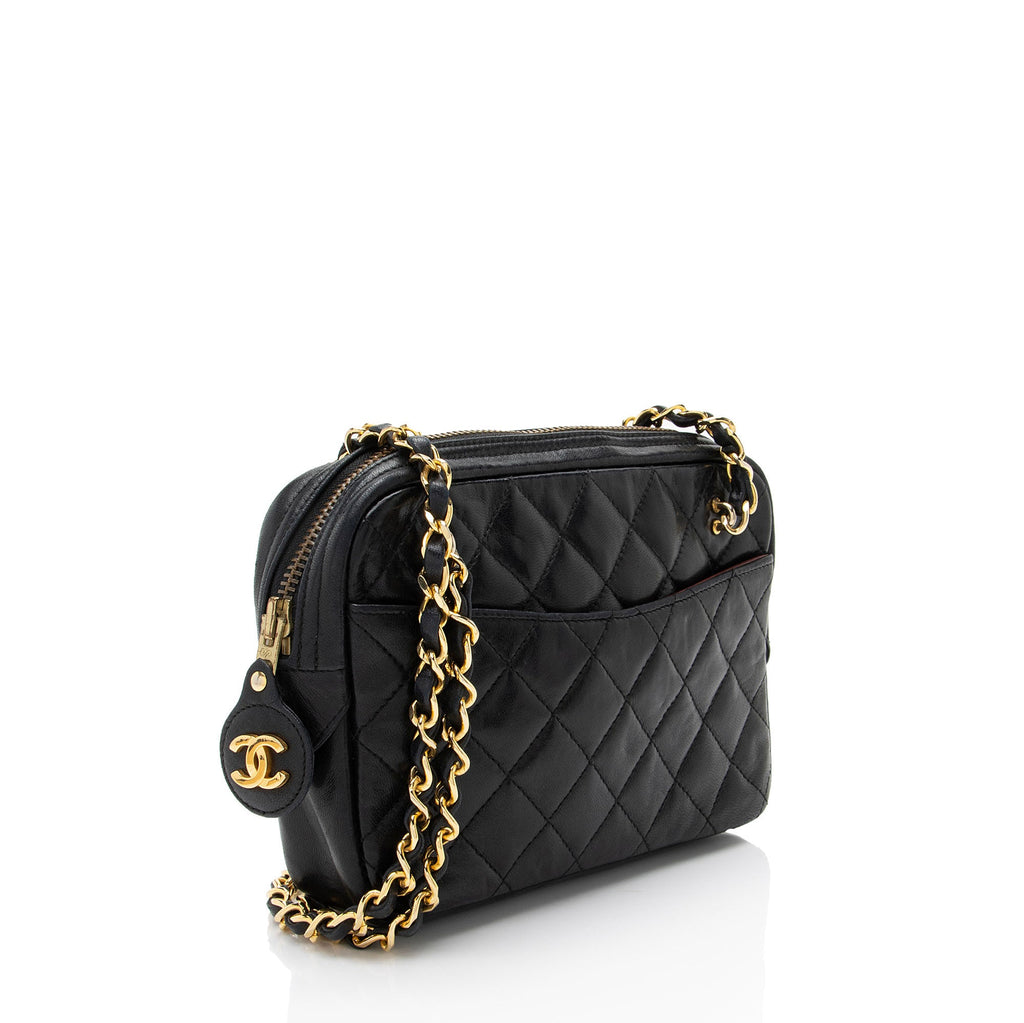 Chanel Vintage Lambskin Chain Camera Bag