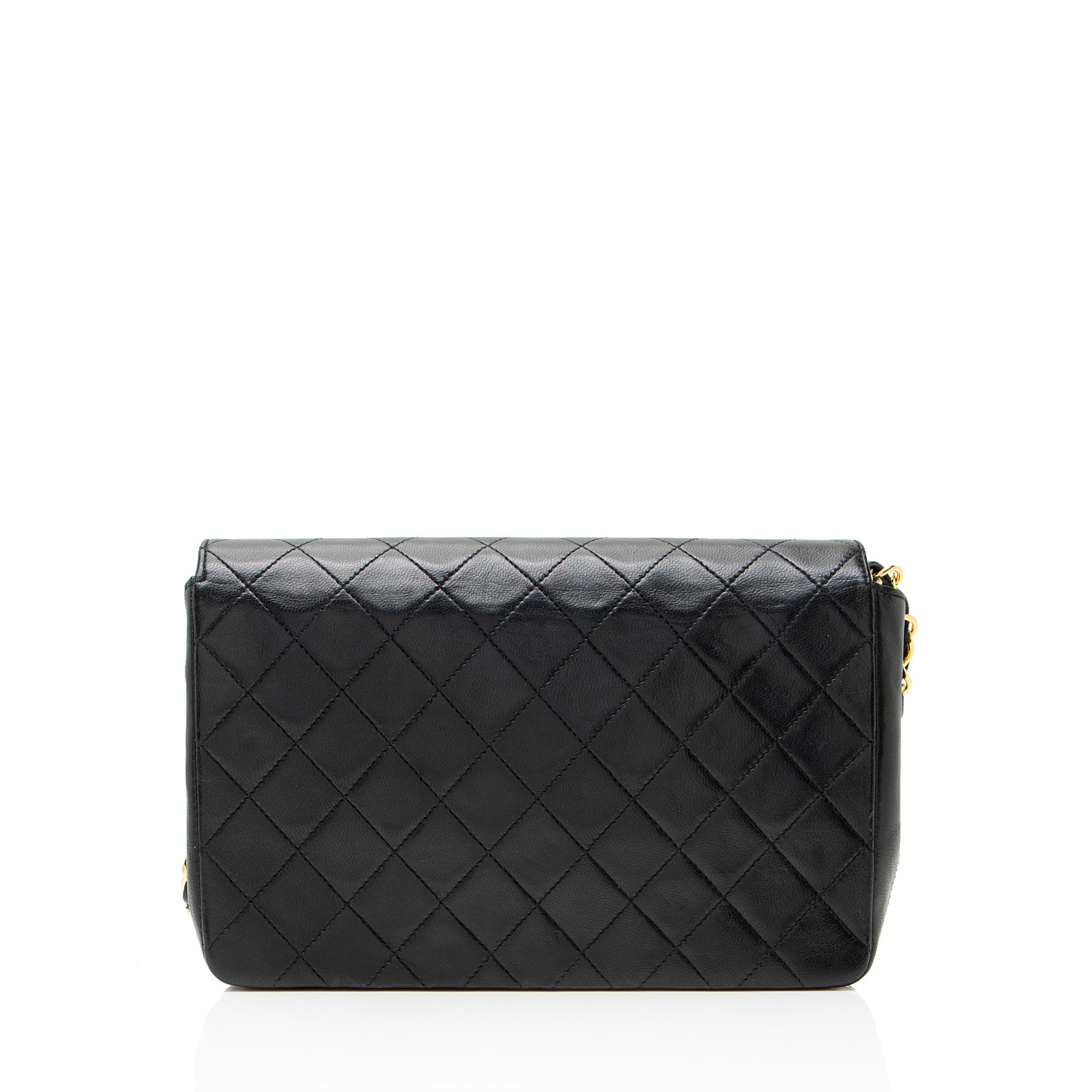 Chanel Vintage Lambskin Circle CC Flap Shoulder Bag