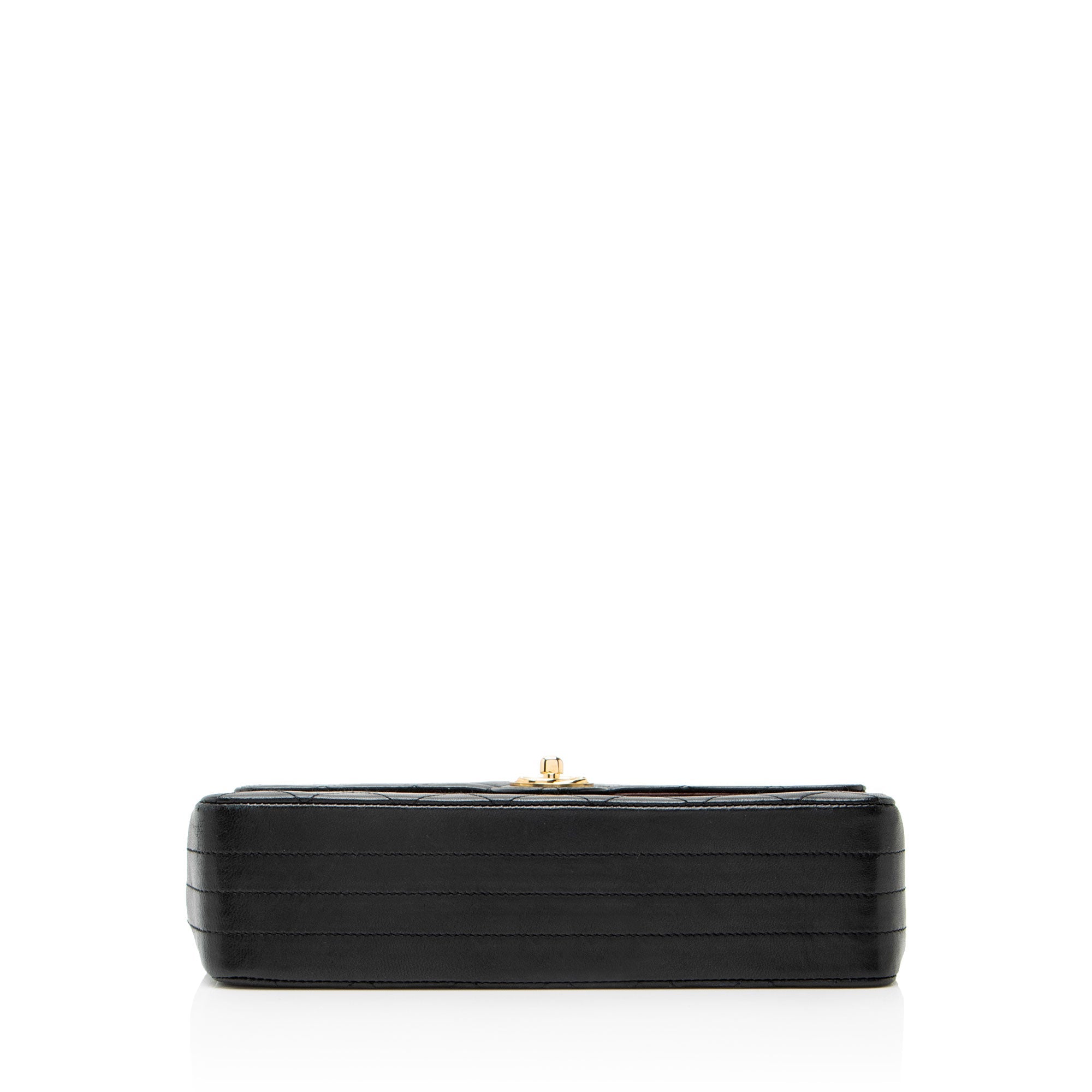 Chanel Vintage Lambskin Circle CC Flap Shoulder Bag