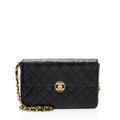 Chanel Vintage Lambskin Circle CC Flap Shoulder Bag