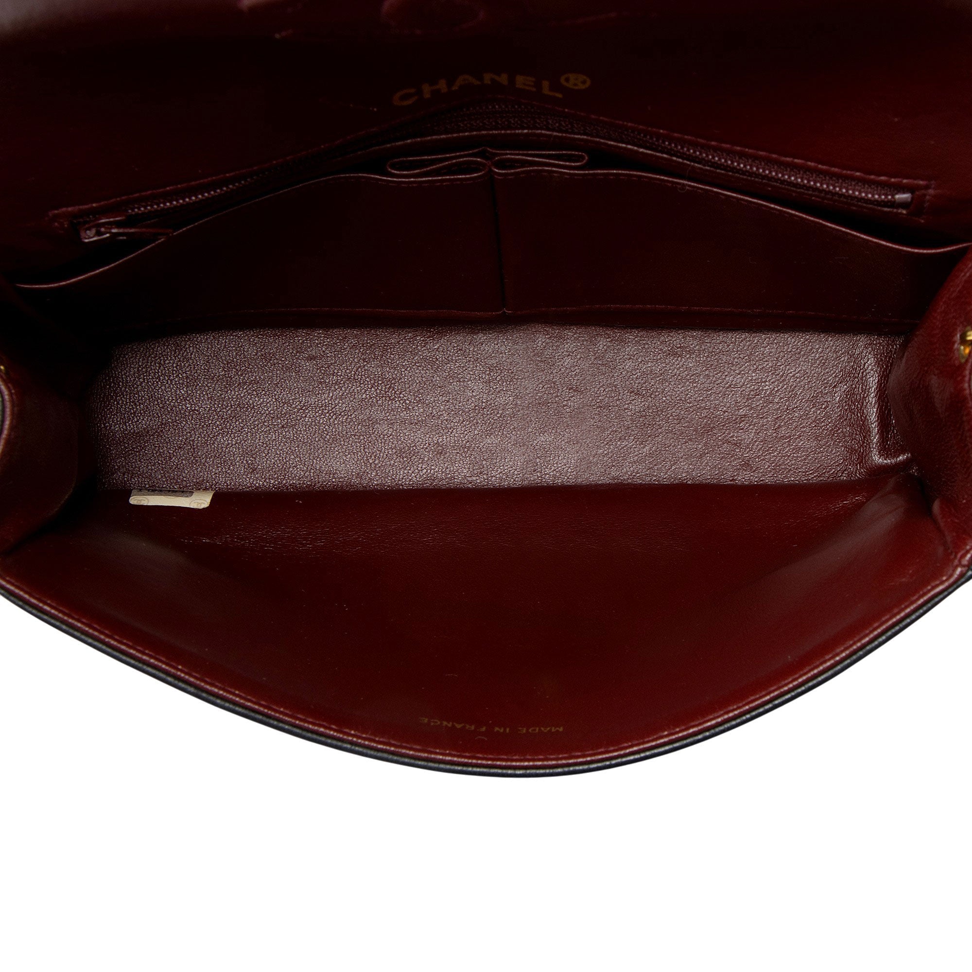 Chanel Vintage Lambskin Circle CC Flap Shoulder Bag