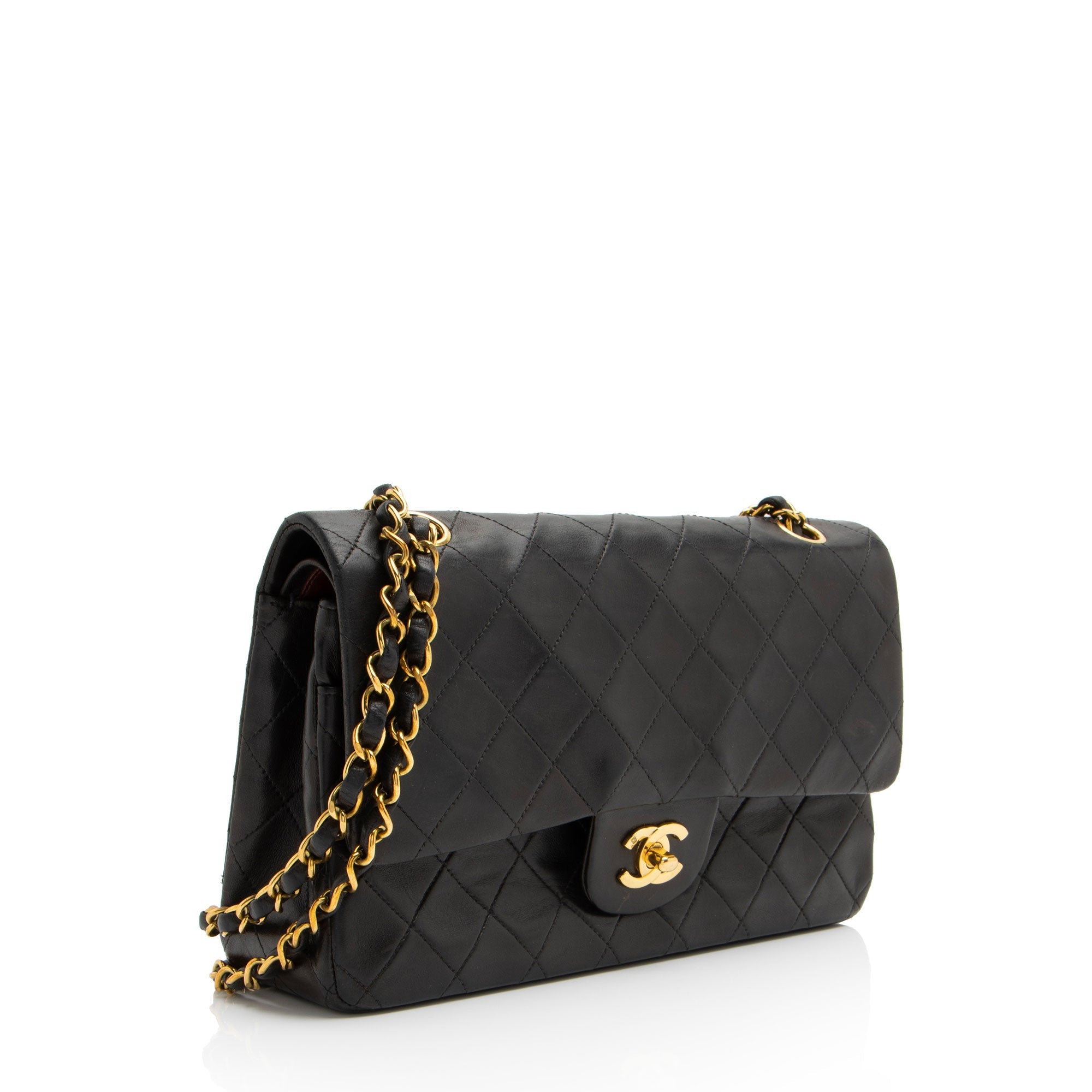 Chanel Vintage Lambskin Classic Medium Double Flap Bag