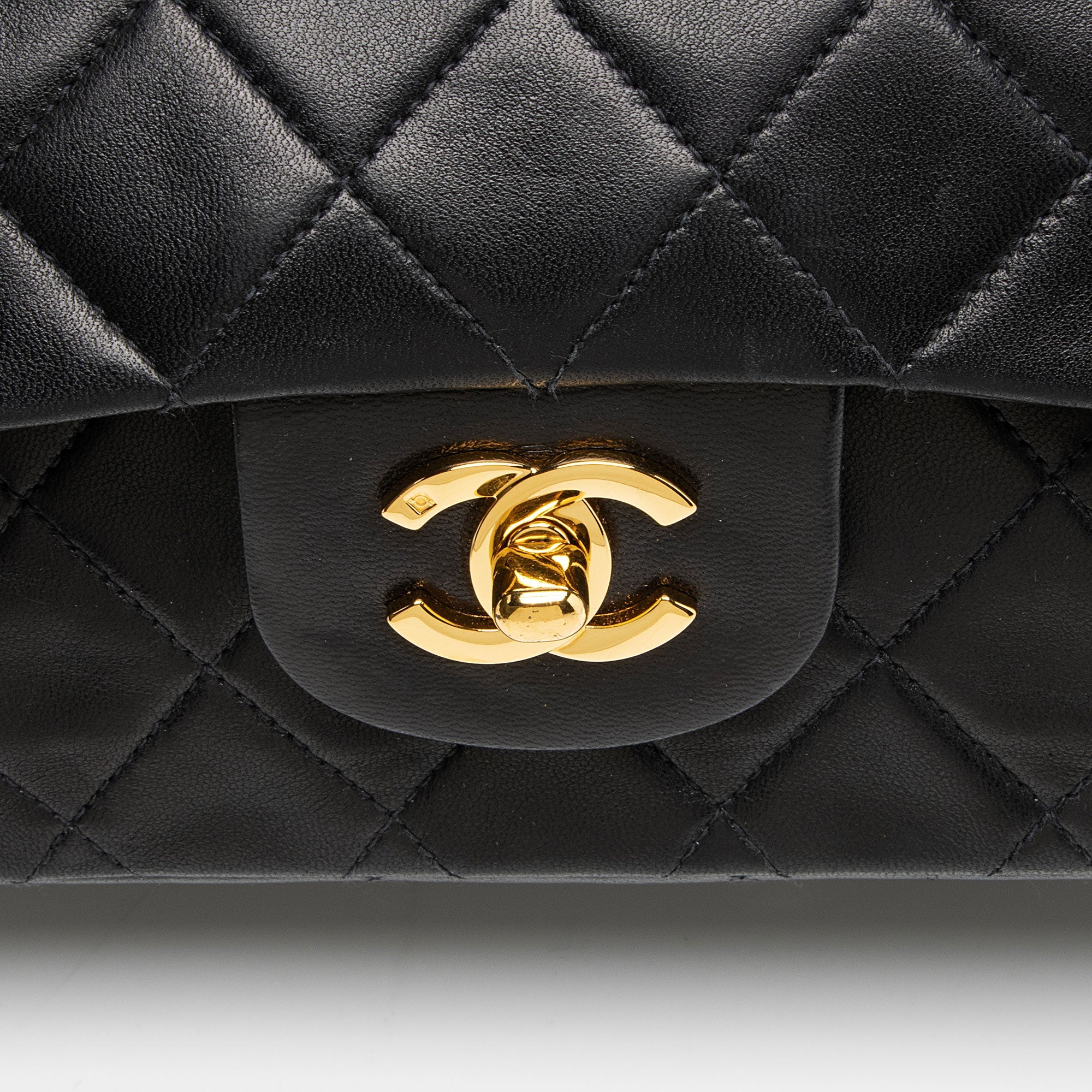 Chanel Vintage Lambskin Classic Medium Double Flap Bag