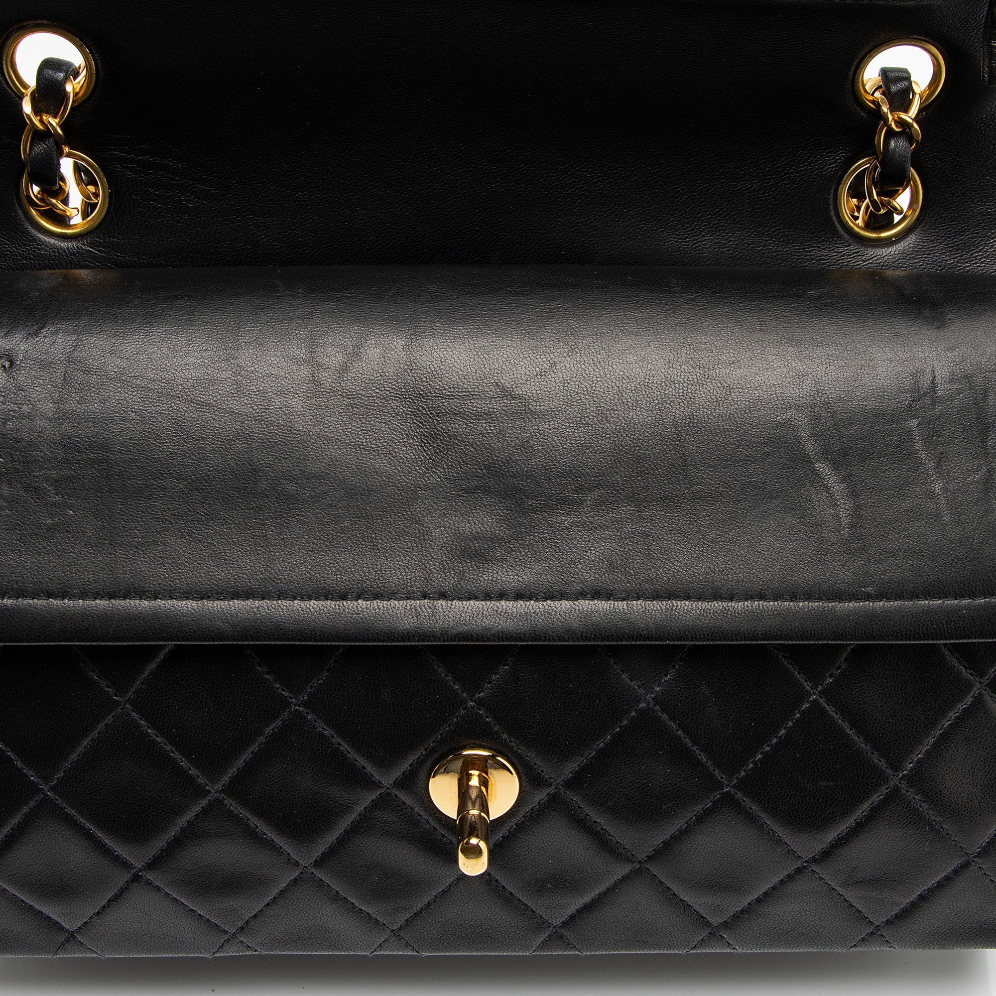 Chanel Vintage Lambskin Classic Medium Double Flap Bag