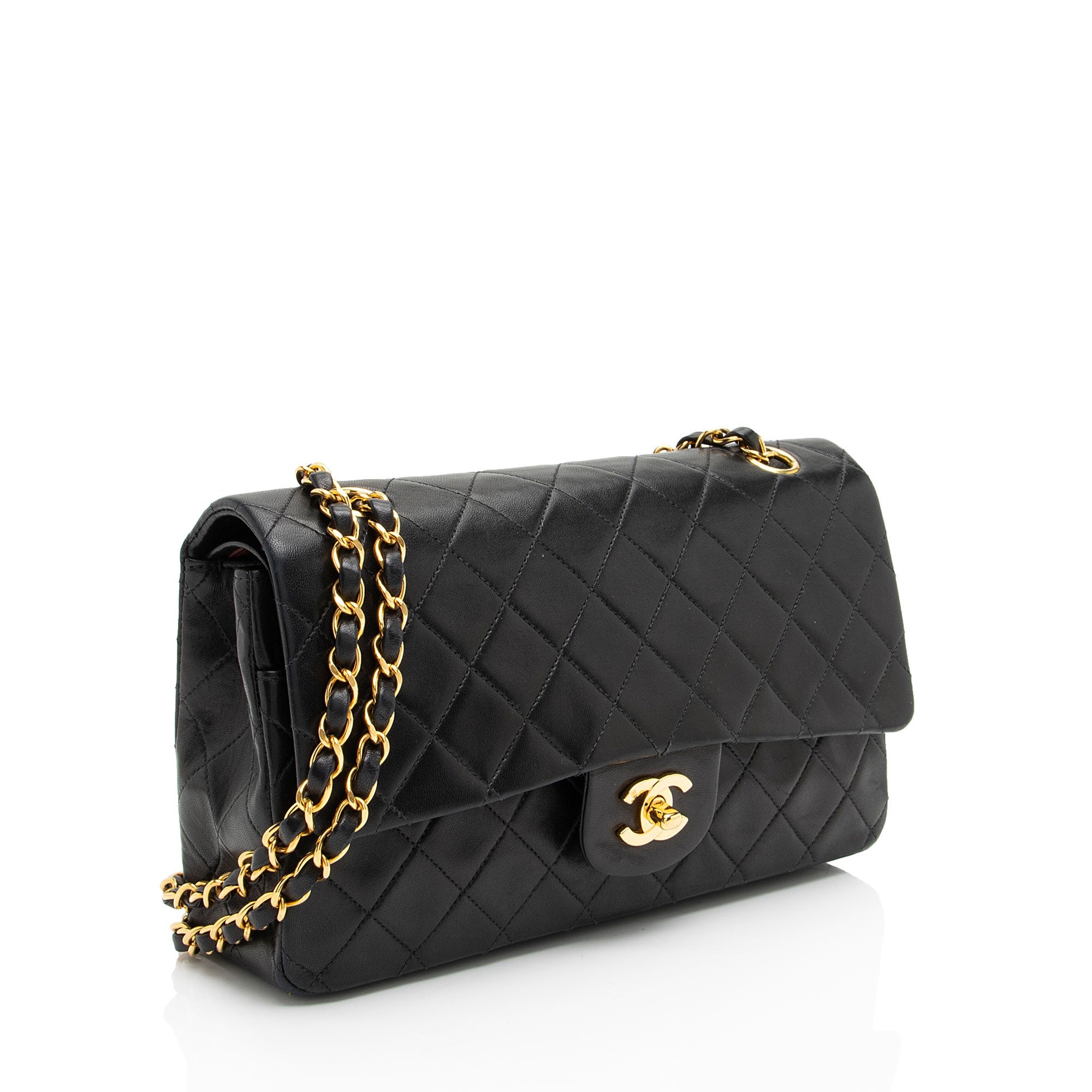 Chanel Vintage Lambskin Classic Medium Double Flap Bag