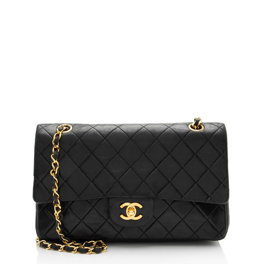 Chanel Vintage Lambskin Classic Medium Double Flap Bag