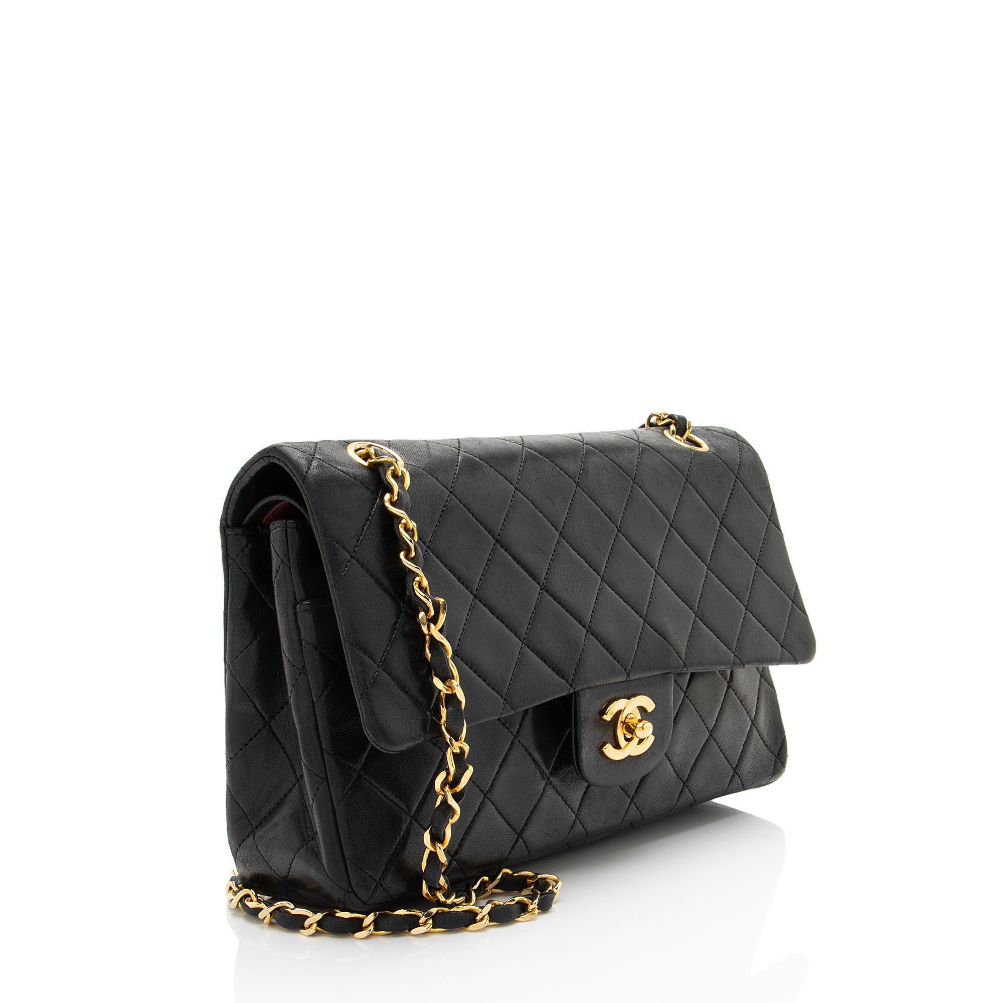 Chanel Vintage Lambskin Classic Medium Double Flap Bag