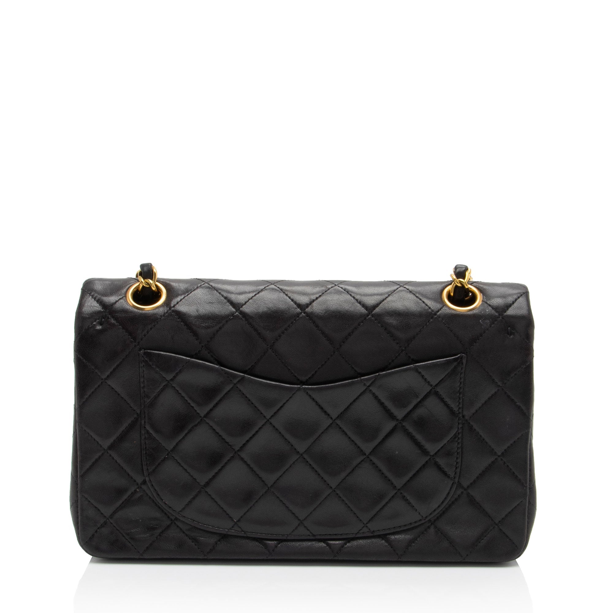 Chanel Vintage Lambskin Classic Small Double Flap Bag (SHF-wNnnBD)