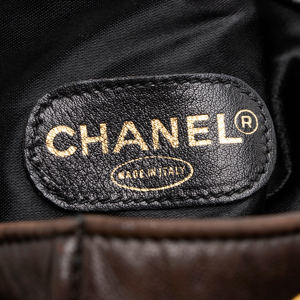 Chanel Vintage Lambskin Timeless CC Drawstring Bucket Bag (SHF-21271)