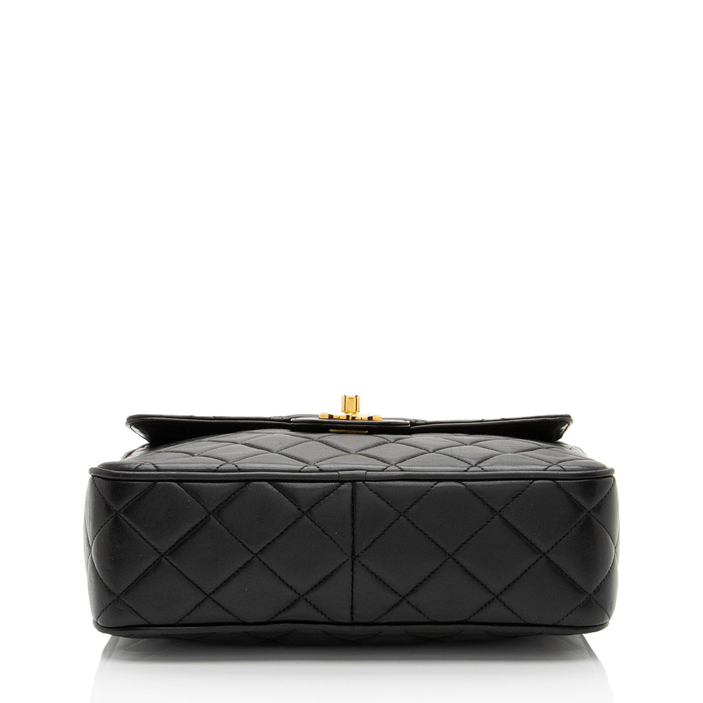 Chanel Vintage Lambskin Tassel Flap Camera Bag