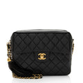 Chanel Vintage Lambskin Tassel Flap Camera Bag