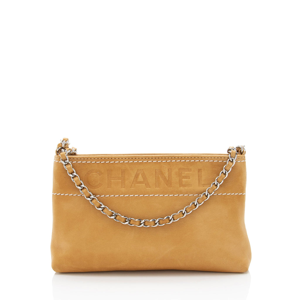 Chanel Vintage Lambskin LAX Chain Mini Pochette