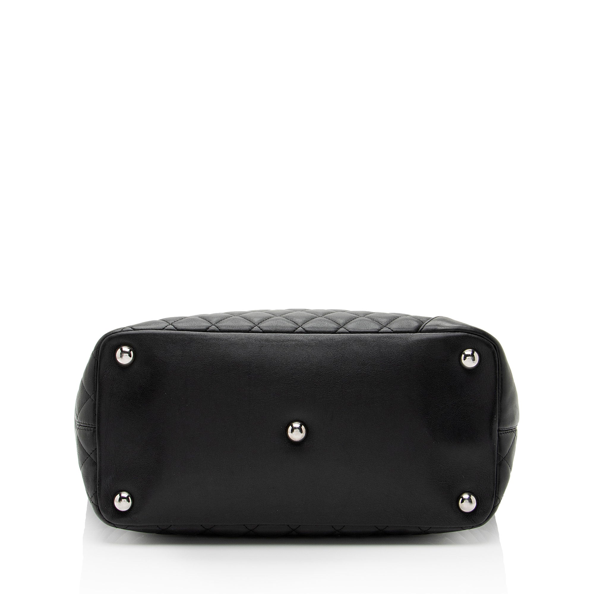 Chanel Vintage Lambskin Ligne Cambon Large Shopping Tote