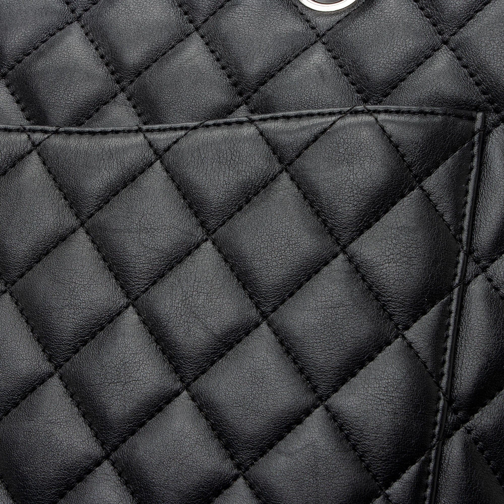 Chanel Vintage Lambskin Ligne Cambon Large Shopping Tote