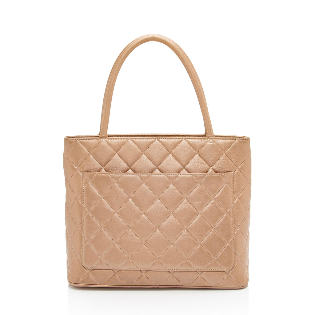 Chanel Vintage Lambskin Medallion Tote (SHF-rUIzq2)