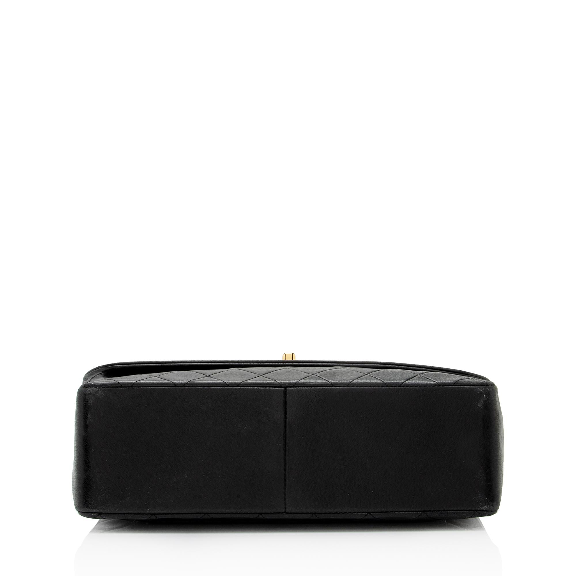 Chanel Vintage Lambskin Medium Single Flap Bag (SHF-jQAZoL)