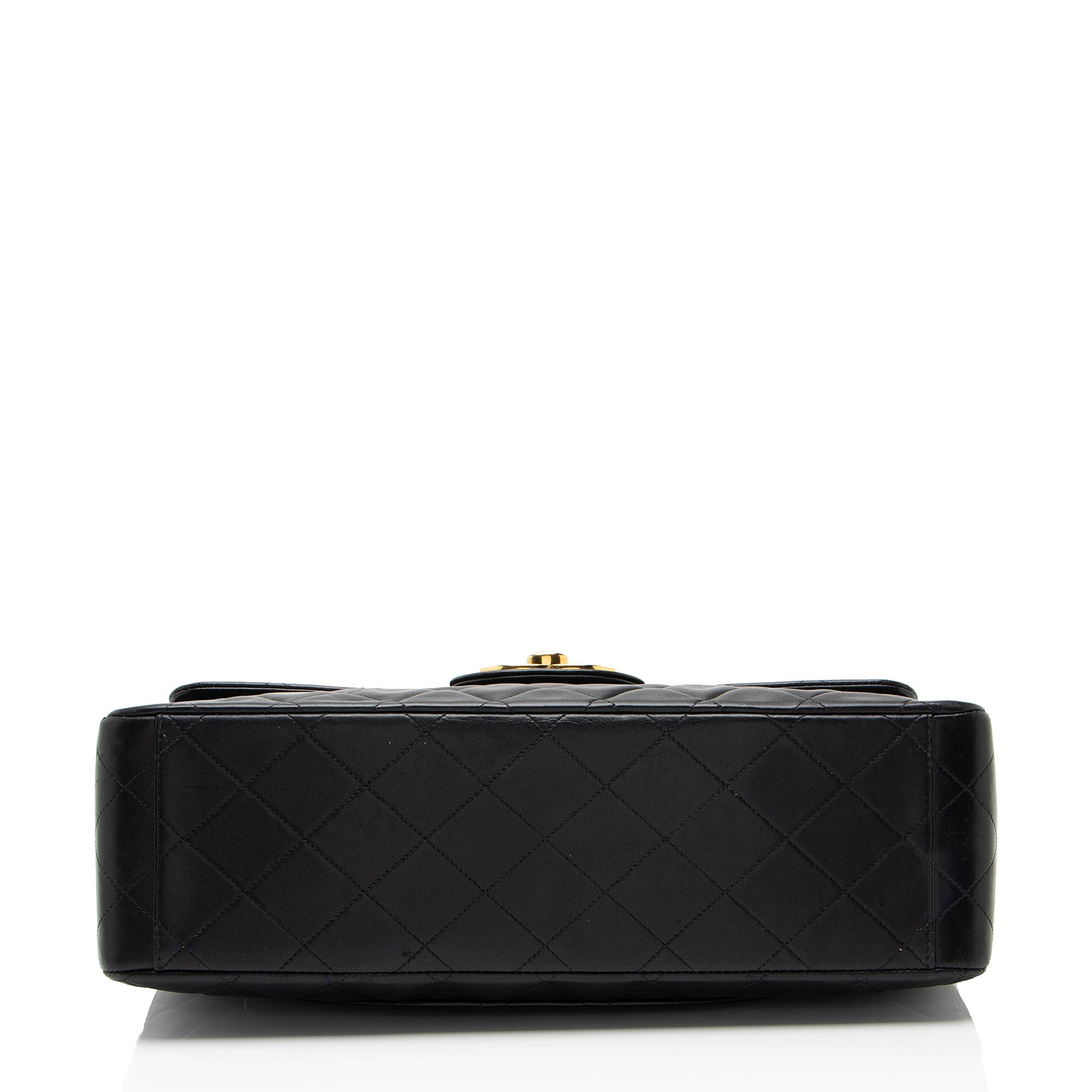 Chanel Vintage Lambskin XL Maxi Single Flap Shoulder Bag