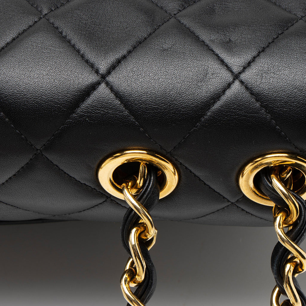 Chanel Vintage Lambskin XL Maxi Single Flap Shoulder Bag
