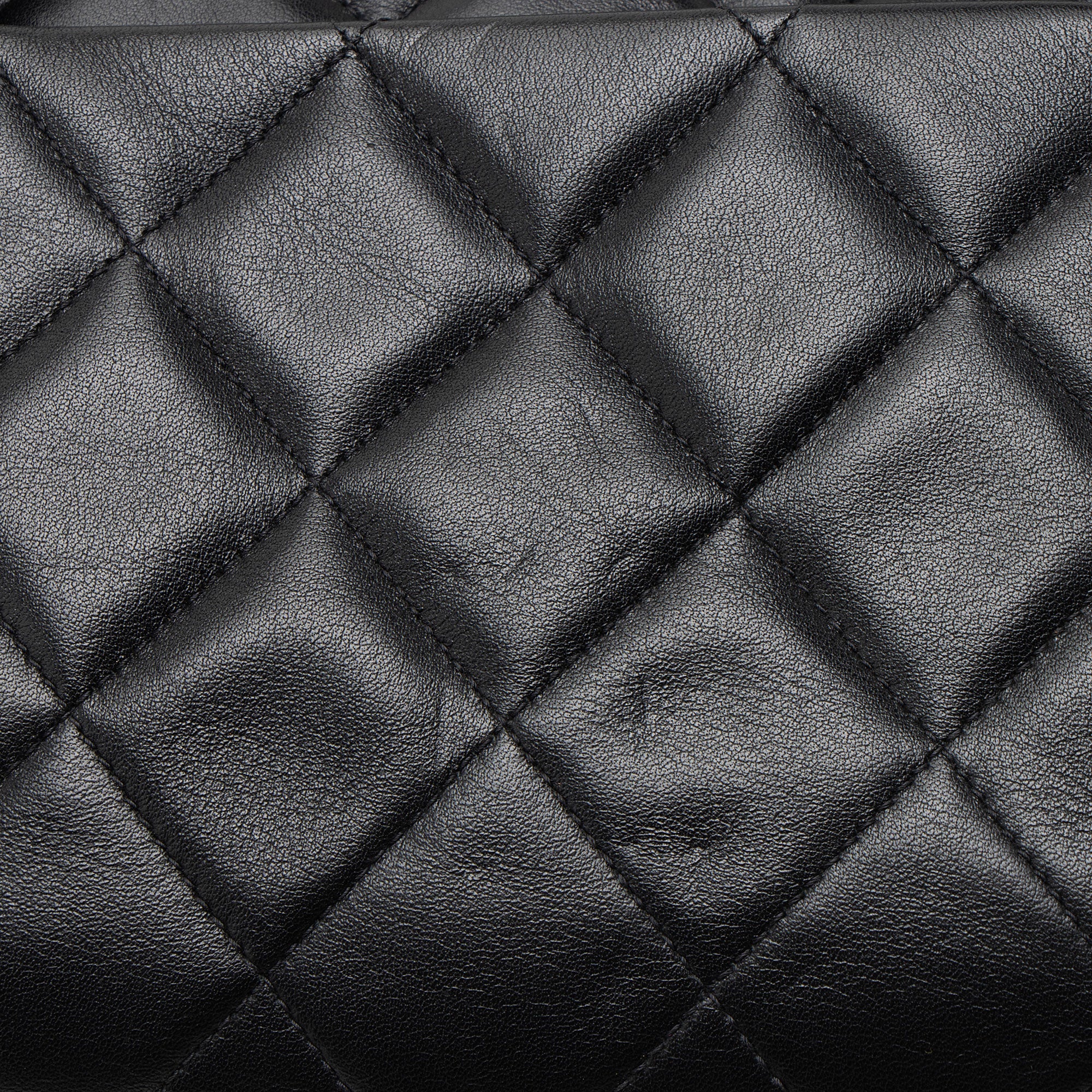 Chanel Vintage Lambskin XL Maxi Single Flap Shoulder Bag