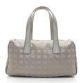 Chanel Vintage Metallic Nylon Travel Ligne Satchel (SHF-CKL5mr)