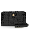 Chanel Vintage Patent Leather Chocolate Bar Wallet (SHF-22754)