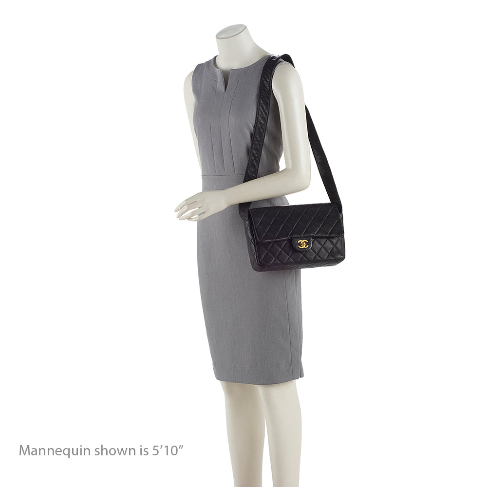 Chanel Vintage Quilted Leather Flap Shoulder Bag (SHF-18935)