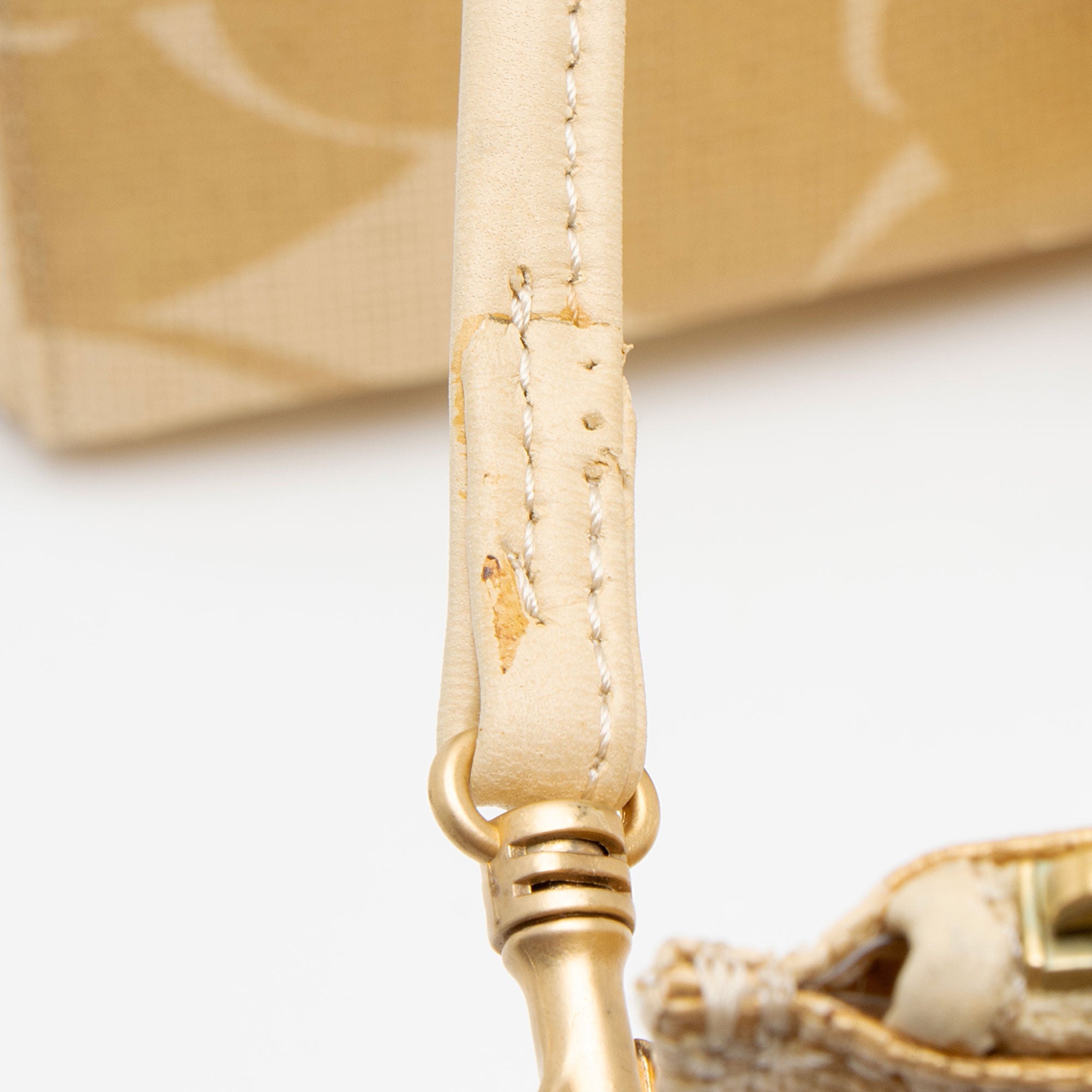 Chanel Vintage Raffia Camellia Print Chain Tote